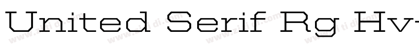 United Serif Rg Hv字体转换